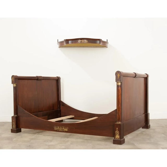 French 19th Century Empire Daybed & Bed Crown For Sale - Image 12 of 12