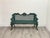 Metal Vintage Green Cast Aluminum Outdoor Bench For Sale - Image 7 of 7