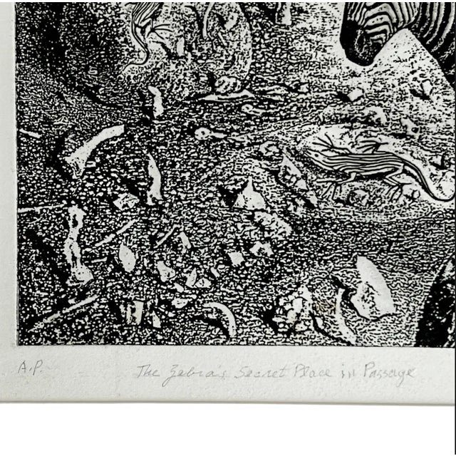 "Zebra's Secret Place in Passage" an Etching by William Kelly Fearing (1918-2011) For Sale In Austin - Image 6 of 9