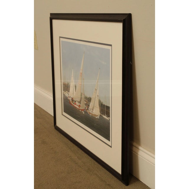 David Knowlton 'At the Races' Pencil Signed Offset Lithograph For Sale - Image 4 of 13
