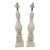 Vintage Traditional Wheat Crest Lenox Style White Gold Extra Tall Turned Table Lamps- A Pair For Sale