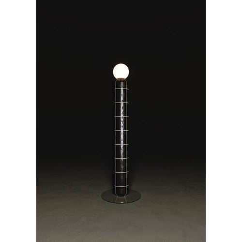 Large Navazi Floor Lamp in Scorched Coal Ceramic and Frosted Glass by Svitanok For Sale - Image 9 of 10