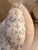 Contemporary Truett White & Blue Leaf Accent Pillow For Sale - Image 3 of 3