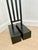 Metal Postmodern 1987 Robert Sonneman for George Kovacs Black Torchiere Floor Lamp For Sale - Image 7 of 12