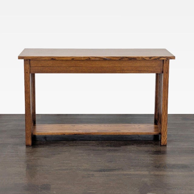 Wood Mission Style Console Table For Sale - Image 7 of 10