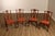 High Quality American Made Set of Four Mahogany Dining Side Chairs with Carved Ball and Claw Feet