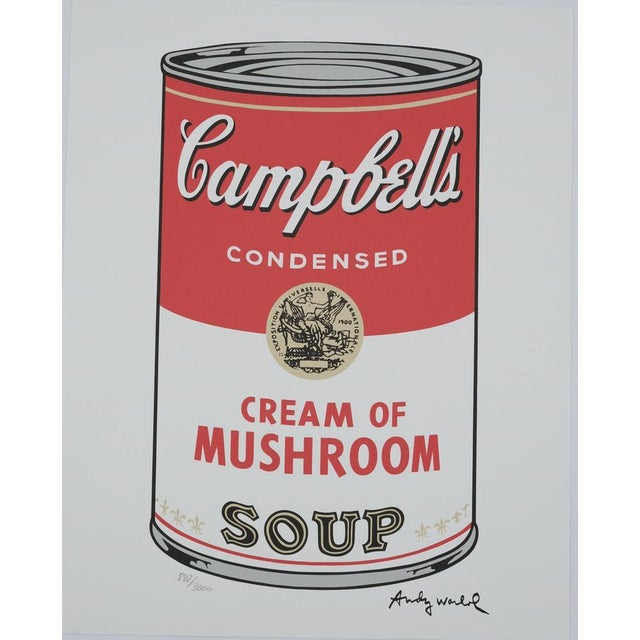 Andy Warhol, Campbell's Cream of Mushroom Soup, Lithograph For Sale - Image 5 of 5