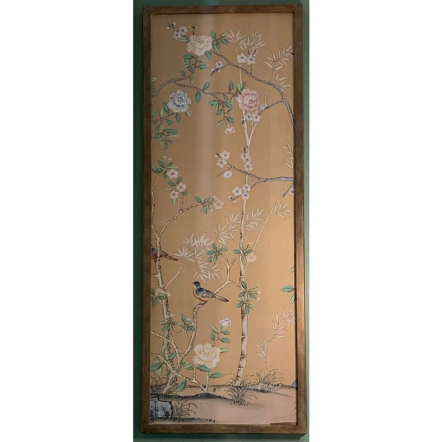 Mid 20th Century Mid 20th Century French Wallpaper Wall Panel For Sale - Image 5 of 5