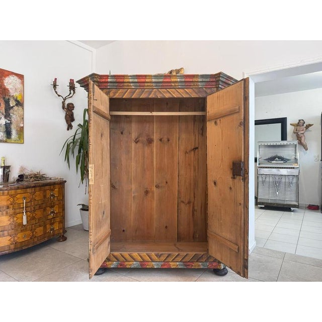 Biedermeier Rustic Farmhouse Cupboard For Sale - Image 4 of 18