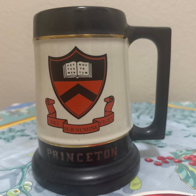 Vintage Americana Ivy League Princeton University Ceramic Beer Stein Tankard For Sale - Image 4 of 12