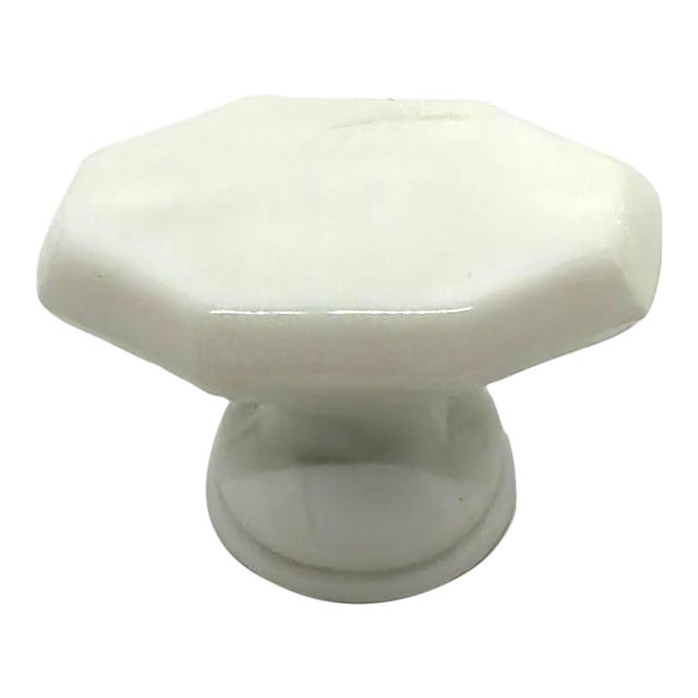 Century Furniture White Glass Knob For Sale
