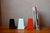 with their minimalist lines and distinctly Bauhaus colors, these four vintage 1960s bookends are sure to add a touch of...