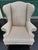 2000 - 2009 Plaid Wingback Armchair For Sale - Image 5 of 5