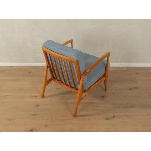Armchair in Cherry Frame, 1960s For Sale - Image 4 of 9