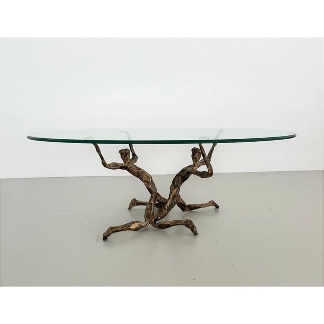 Brutalist Trinidad Coffee Table in Bronze by Salvino Marsura, 1960 For Sale - Image 9 of 13
