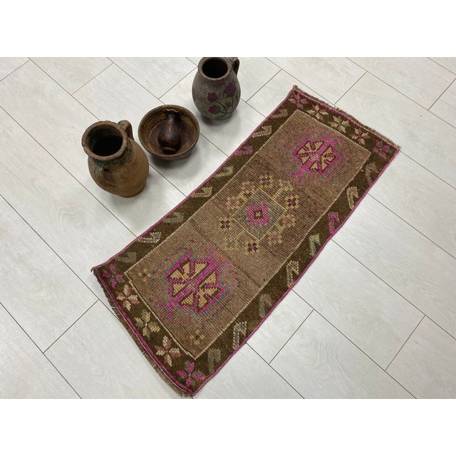 Turkish Anatolian Kurdish Floral Carpet For Sale - Image 3 of 5
