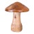 Possibly Hand-Turned Solid Wood Mushroom Sculpture, Mid-Century Modern Folk Art Object,1970s Style For Sale