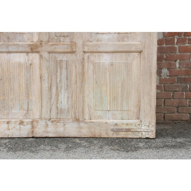 Pair of Antique Indo-French Monumental Doors For Sale - Image 10 of 12