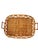 Vintage French Provincial Wicker Woven Basket Two Handle Gallery Tray For Sale - Image 13 of 15