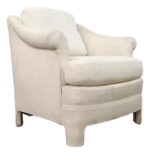 1970’s Hollywood Regency Parsons Fully Upholstered Lounge Chair