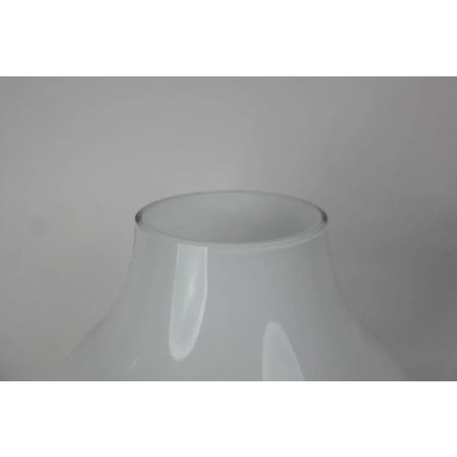 Mid-Century Modern White Mushroom Table Lamp, 1970s For Sale - Image 3 of 8