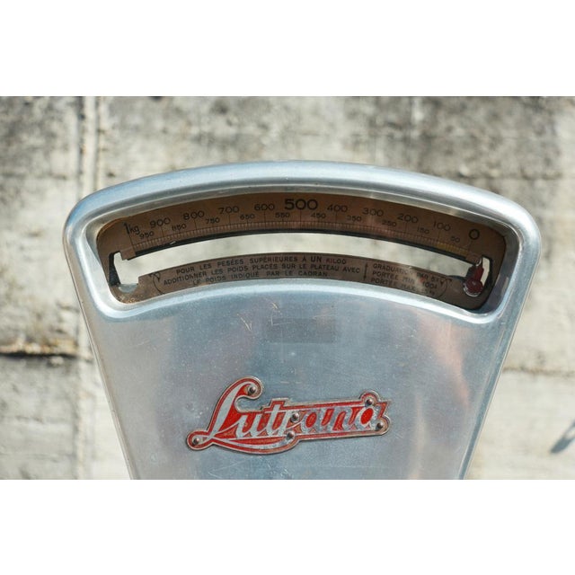 Former grocery balance - lutrana lutrana trade balance with a magnificent central coat of arms. very nice distribution...