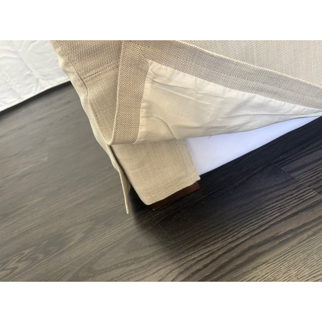Dove Gray Rh Belgian Track Arm Sofa 9' Luxe Depth | Dove Perennials® Performance Textured Linen Weave | Down-Feather Fill For Sale - Image 8 of 18
