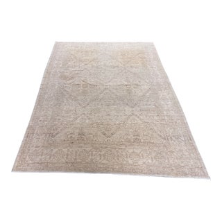 8ft 3in × 10ft 11in Gallery Ephesus Oushak Area Rug in Taupe Tones For Sale
