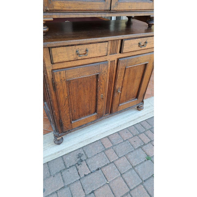 Antique Scottish Cupboard in Oak, 1800s For Sale - Image 5 of 6