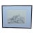 19th Century French School Pencil Drawing of a Rustic Village Landscape For Sale