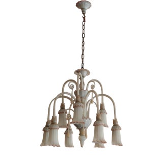 Vintage Chandelier in Murano Blown Glass, 1930s For Sale