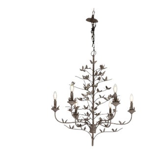 Six Arm-Chandelier Leaf Chandelier For Sale