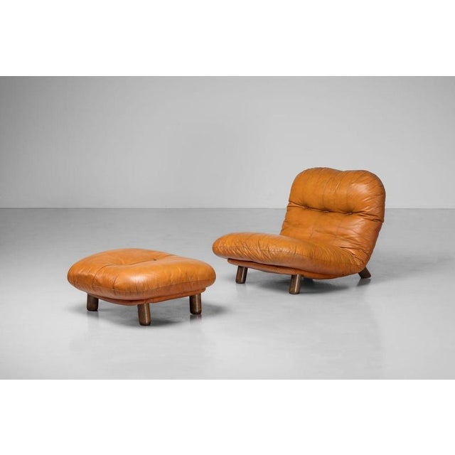 Insa Lounge Chair and Ottoman by E. Cobianchi, Italy, 1970s For Sale - Image 11 of 18