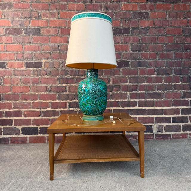 Alvino Bagni Mid 20th Century Alvino Bagni Italian Ceramic Table Lamp For Sale - Image 4 of 10