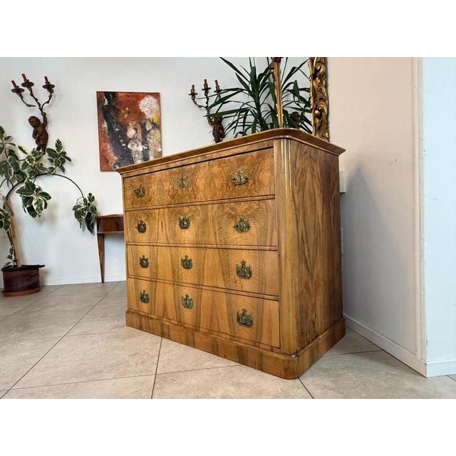 Biedermeier Writing Desk in Veneer For Sale - Image 3 of 18