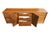 Mid-Century Modern Walnut Credenza With Black Panel Doors Floating Base For Sale - Image 10 of 16