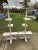 Art Deco White Painted Wooden Plant Stands, Set of 2 For Sale - Image 6 of 6