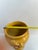 Vintage Arte Italica Ceramic "Sole Mustard" Collection 10" Tall Yellow Jar With Lid Grapes Leaves Design Made in Italy For Sale - Image 12 of 13