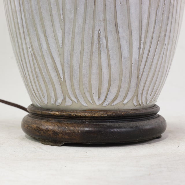 Green Antique Chinese Famille Rose Bok Choy Porcelain Table Lamp With Cabbage Leaf and Butterfly Motif For Sale - Image 8 of 16