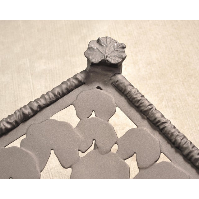 Set of Six Michael Taylor Arcadia High Back Bronzed Garden Chairs For Sale - Image 17 of 18