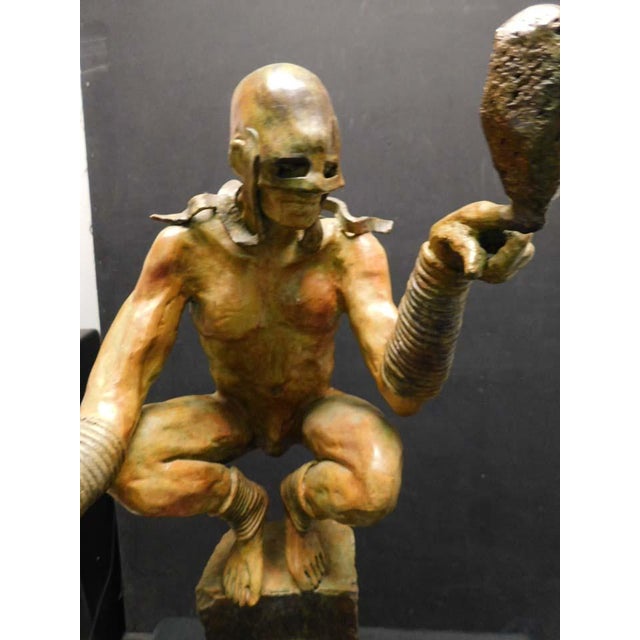 Renzo "A Solid Thought" Bronze Sculpture Hand Signed Great Decoration Artwork For Sale - Image 13 of 18