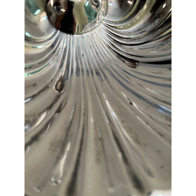 Early 20th Century Early 20th Century Continental Sheffield Silver Plate Shell Dish With Handle For Sale - Image 5 of 8