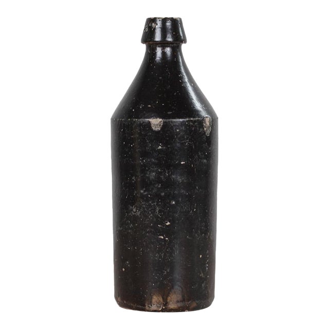 19th Century American Primitive Stoneware Ink Bottle For Sale