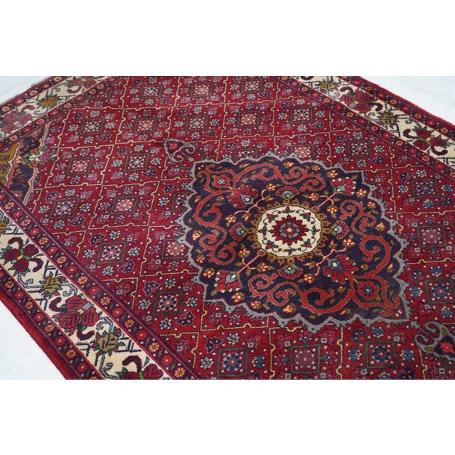 Textile Vintage Bidjar Rug 4'5'' x 7'5'' For Sale - Image 7 of 9