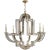 Lido Large Chandelier in Antique Mirror and Hand-Rubbed Antique Brass Designer: Niermann Weeks Canopy: 5.5" Round...