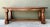 Farmhouse Vintage Belgian Solid Wood Trestle Table For Sale - Image 3 of 12