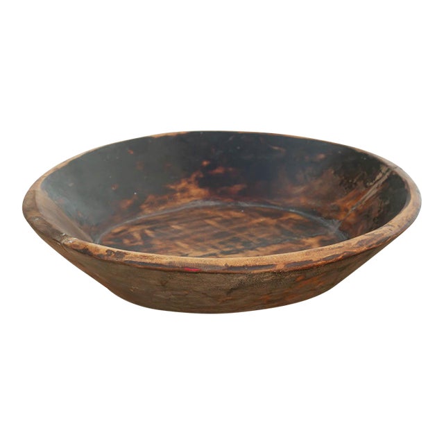 Primitive Hand-Carved Kitchen Bowl For Sale