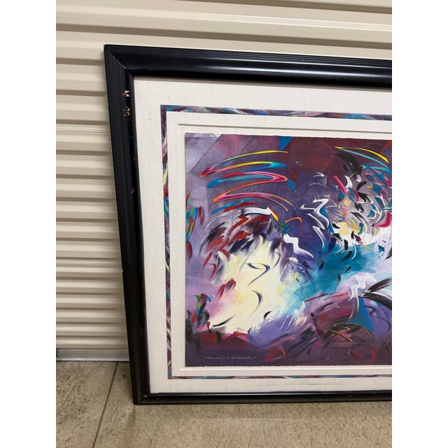 1990s Mary Ann Sears "Principles of Transformation” 1 of 1 Artwork Signed 52x62 For Sale - Image 4 of 10
