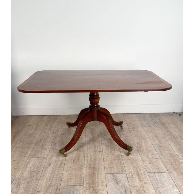 Victorian Breakfast Table, Mahogany With Satinwood, England Circa 1840