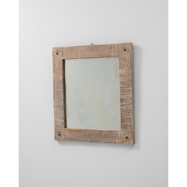 French Provincial 20th Century French Oak Mirror For Sale - Image 3 of 18